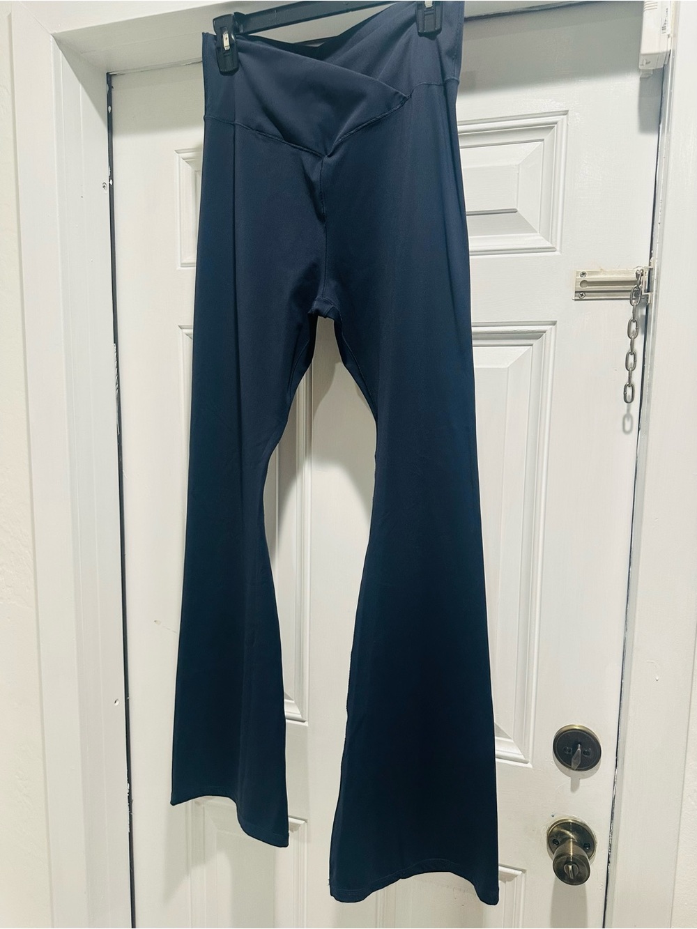 GB Navy High Waist Flare Leggings - Size Large